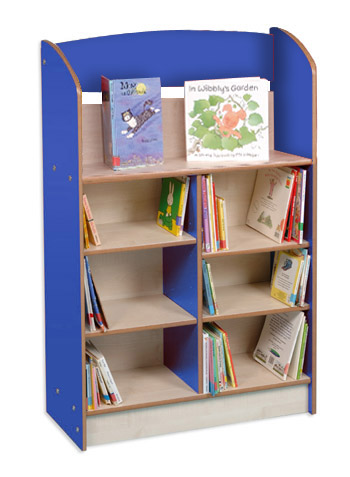 Coniston Single Sided 1200 Bookcase - Blue/Maple