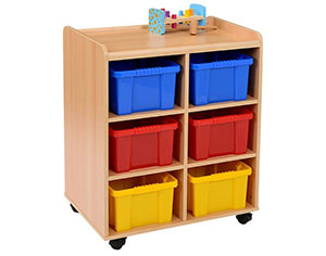 Flexi Access Unit - 6 Deep Coloured Trays - Mobile