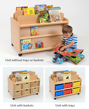 Double Sided Book Display Unit