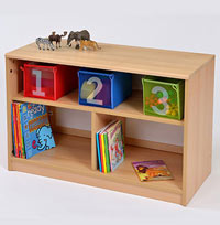 RS Open Bookcase with inset panel (Plain / Mirror)