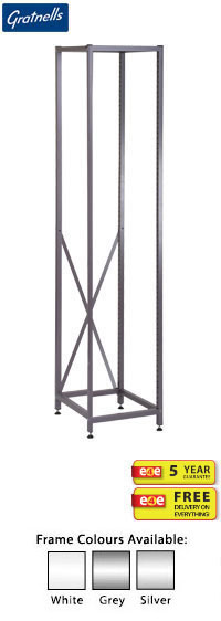 Gratnells Science Range - Tall Empty Single Column Frame - 1850mm (holds 17 shallow trays or equivalent)