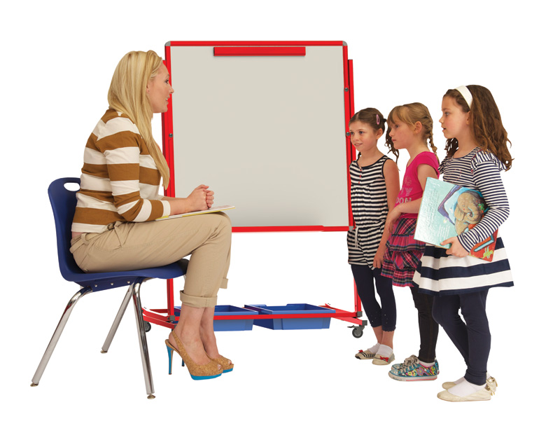 Mobile Magnetic Display/Storage Easel (Double Sided)