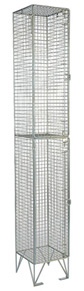 Two Compartment Mesh Locker  (with or without door)