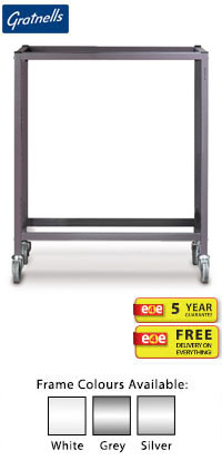 Gratnells Science Range - Bench Height Double Span Adjustable Trolley With No Shelves - 860mm
