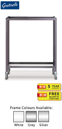 Gratnells Science Range - Under Bench Height Double Span Adjustable Trolley With No Shelves - 735mm
