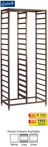 Gratnells Science Range - Tall Double Column Frame - 1850mm With Welded Runners (holds 34 shallow trays or equivalent)
