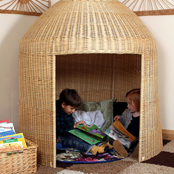 Indoor Wicker Hideout