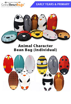 Primary Animal Character Bean Bag (Individual) 