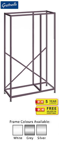 Gratnells Science Range - Tall Treble Width Empty Frame - Single Column (Trays) and Double Span (Shelves) - 1850mm