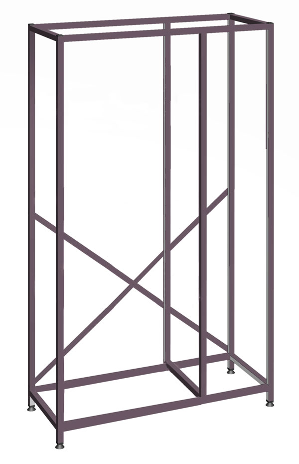 Gratnells Science Range - Tall Treble Width Empty Frame - Single Column (Trays) and Double Span (Shelves) - 1850mm