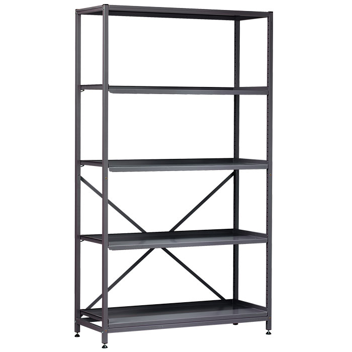 Gratnells Science Range - Complete Wide Treble Span Grey Frame With 4 Shelves - 1850mm