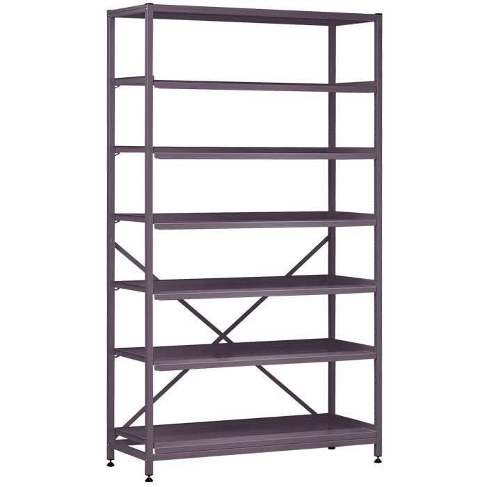 Gratnells Science Range - Complete Wide Treble Span Grey Frame With 6 Shelves - 1850mm