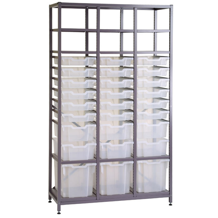 Gratnells Science Range - Chemical Store Set With 27 Mixed Trays - 1850mm