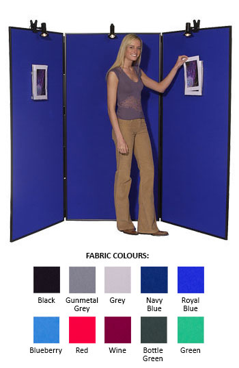 3-Panel Jumbo Display Stand - PVC Frame