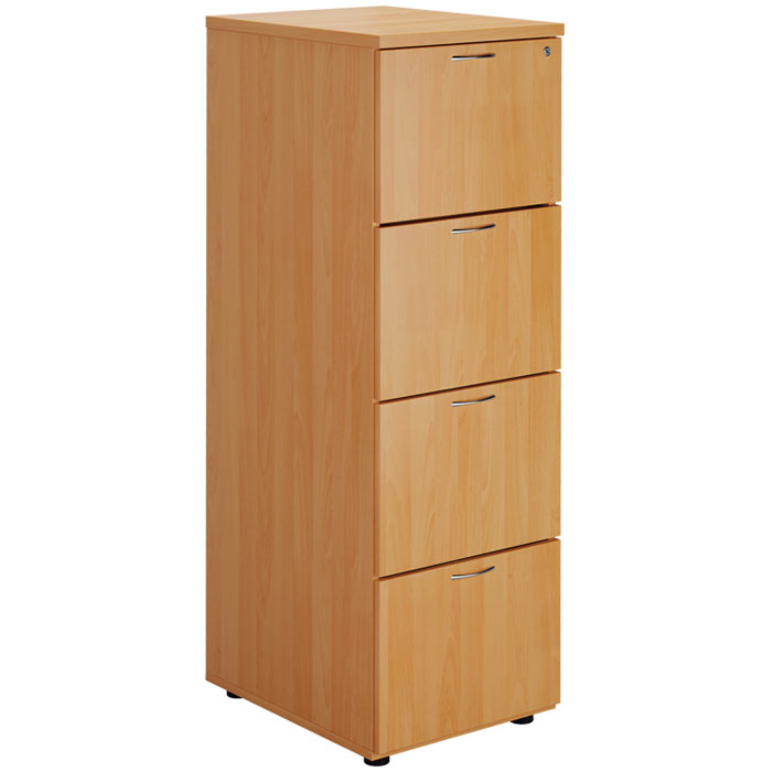 4 Drawer Wooden Filing Cabinet