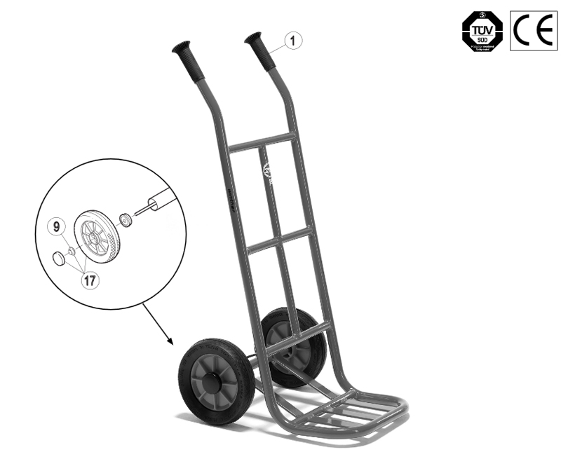 Winther Mini Viking Sack Barrow (Model No. 416) Spare Parts 