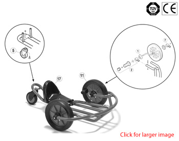 Winther Viking Swingcart (Model No. 464) Spare Parts