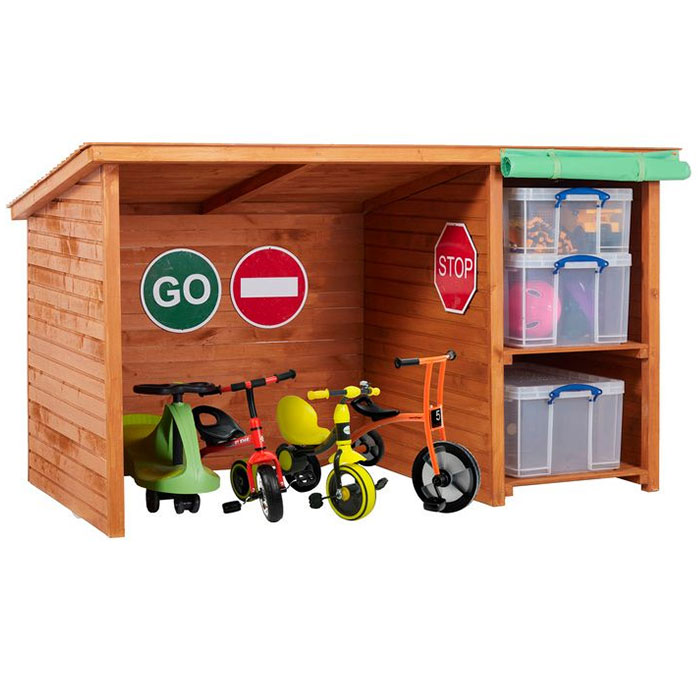 Bike Shed with Storage