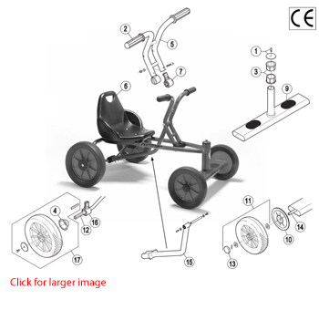 Winther Viking Rowkart (Model No. 497) Spare Parts