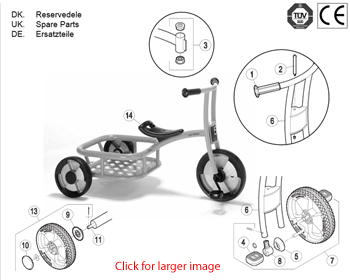 Winther Circleline Truck (Model No. 561) Spare Parts