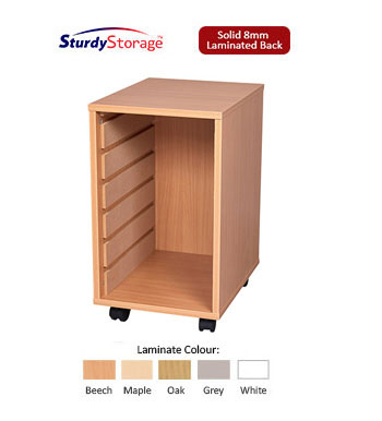 Sturdy Storage Single Column Unit -  6 Tray Unit **WITHOUT TRAYS**