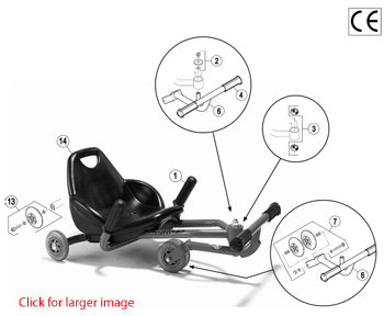 Winther Challenge Foot Twister (Model No. 620) Spare Parts