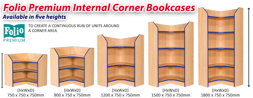 Folio Internal Corner Bookcase frag