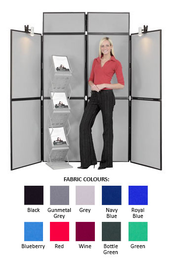 8-Panel Freestanding Display Kit - PVC Frame