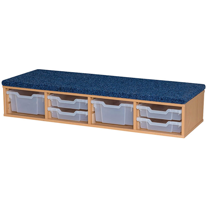 Classroom Step With 2 Deep Trays And 4 Shallow Trays - 250mm