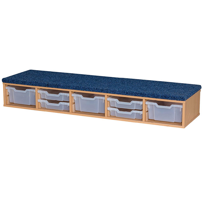 Classroom Step With 3 Deep Trays And 4 Shallow Trays - 250mm