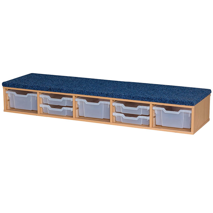 Classroom Step With 3 Deep Trays And 4 Shallow Trays - 250mm Classroom Step With 3 Deep Trays And 4 Shallow Trays - 250mm