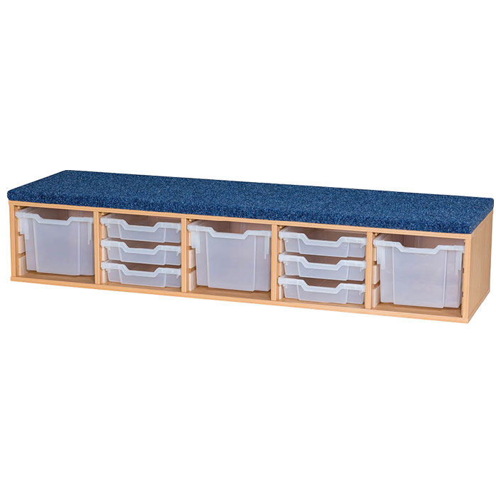 Classroom Step With 3 Extra Deep Trays And 6 Shallow Trays - 335mm