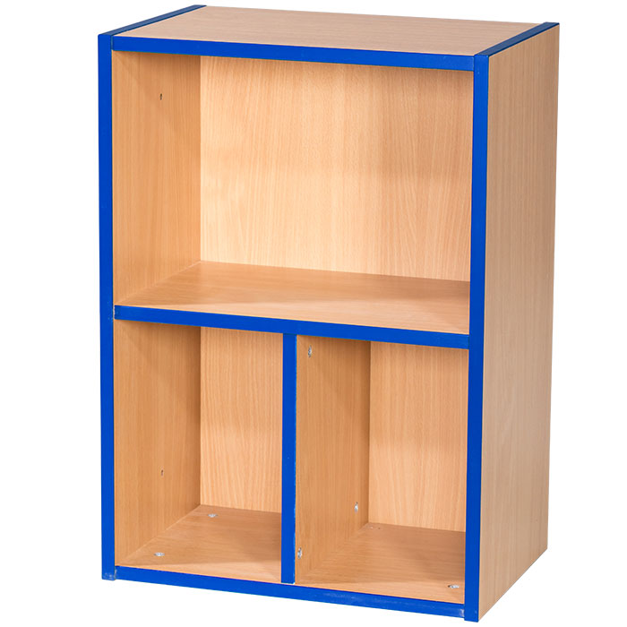 KubbyKurve Library Two Tier 1+2 Shelf Unit