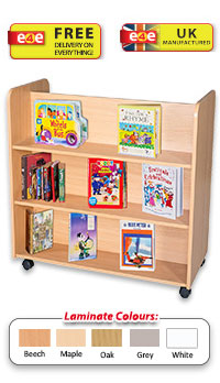 Double Sided Mobile Bookcase