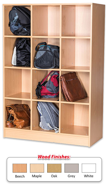 12 Space Triple Bay Bag Storage Unit