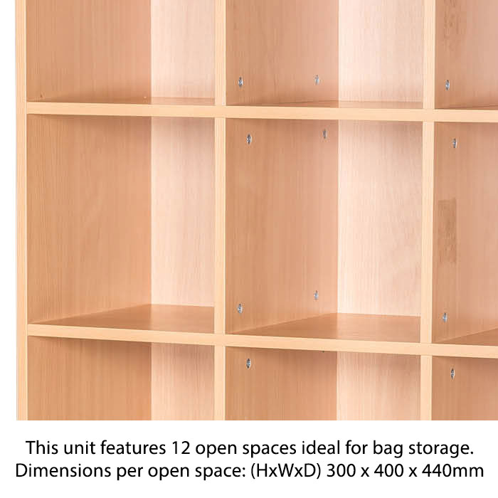 e4e 12 Space Triple Bay Bag Storage Unit