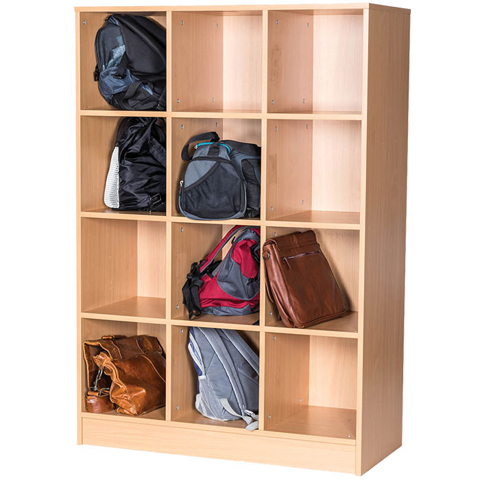 12 Space Triple Bay Bag Storage Unit