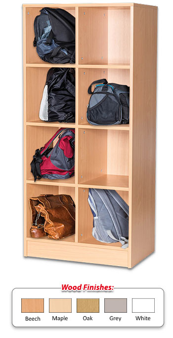 8 Space Double Bay Bag Storage Unit