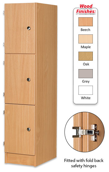 Primary Height Three Door Locker - 1370mm