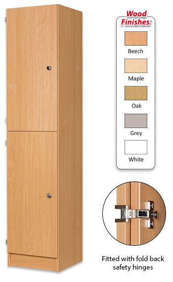 Secondary Height Two Door Locker - 1800mm