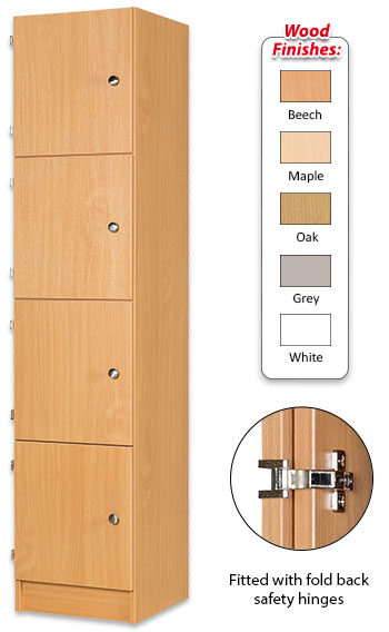 Secondary Height Four Door Locker - 1800mm