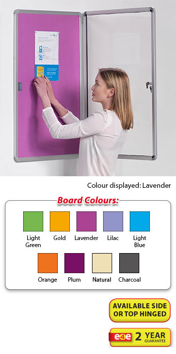 Accents Flameshield Tamperproof Noticeboard - Single Doors