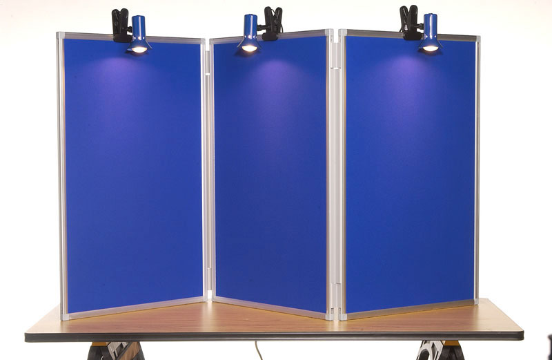 4-Panel MAXI Desktop Display Kit - Aluminium Frame