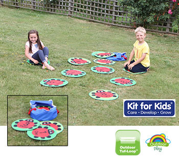 Outdoor Play™ Back to Nature™ Counting Ladybird Mats (with free holdall)
