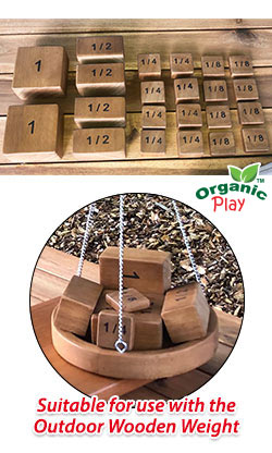 Outdoor Wooden Balance Blocks - Set Of 22