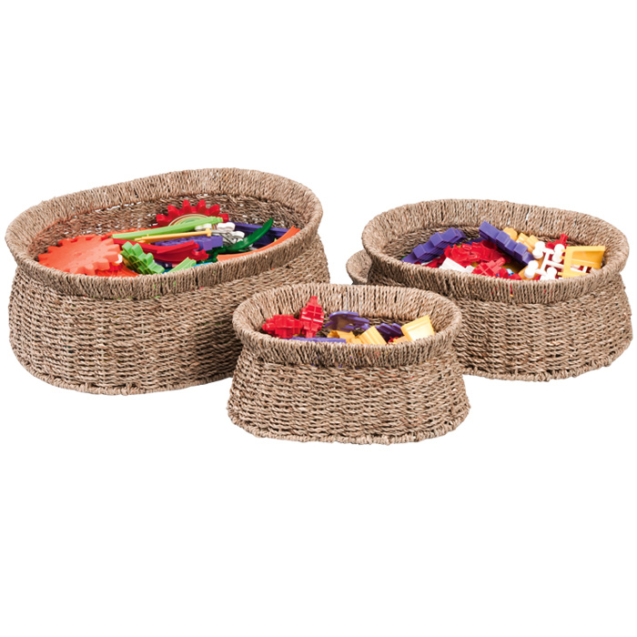 Seagrass Oval Basket - Set Of 3