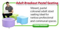 Adult Breakout Pastel Coloured Seating