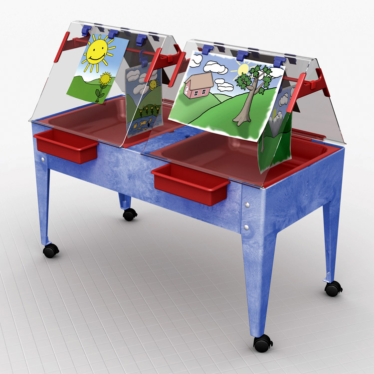 4 Station Easel & 2 Station Sand & Water Table 4 Station Easel & 2 Station Sand & Water Table