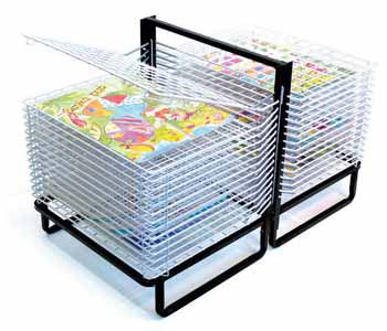 Spring Loaded 30 Shelf Drying Rack