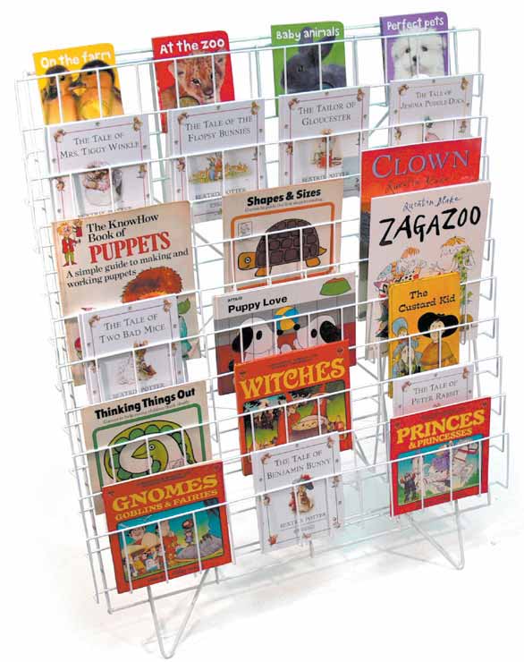 Single Sided Floor Standing Book Rack